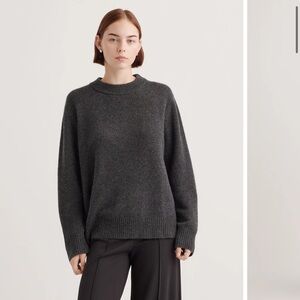 Quince crewneck oversized Mongolian cashmere sweater
